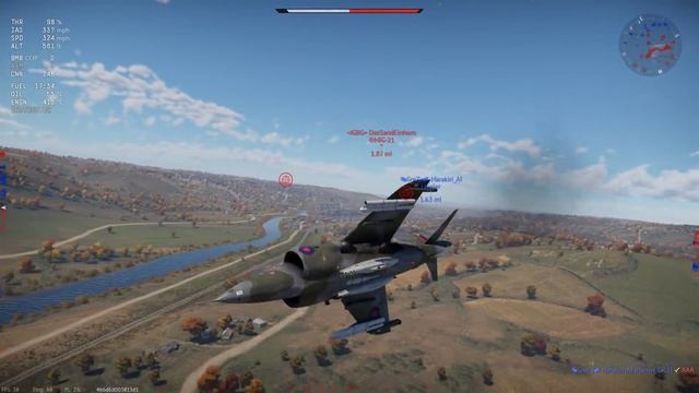 Harrier Going God Mode (War Thunder) смотреть онлайн