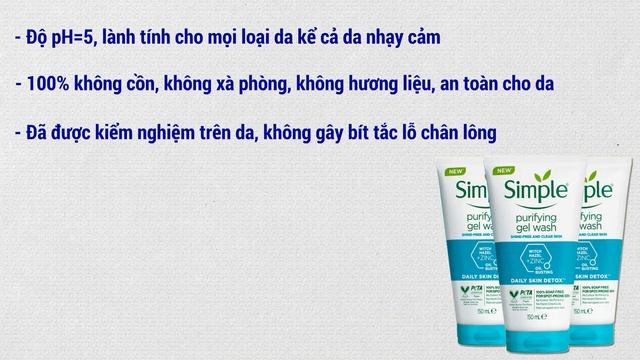 Sữa Rửa Mặt Simple Cho Da Dầu Mụn Có Tốt Không? Giá Bao Nhiêu? Mua Ở Đâu? смотреть онлайн