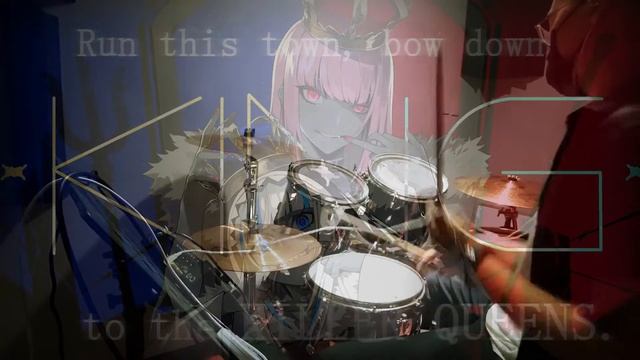 Gawr Gura x Calliope Mori - KING Drum Cover смотреть онлайн