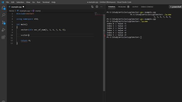 Iterate or Loop over a Vector in C++ смотреть онлайн
