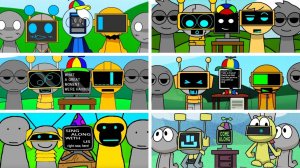 Incredibox - Sprunki но ТРИО (FUN BOT, MR FUN COMPUTER, GARNOLD) во ВСЕХ разных модах