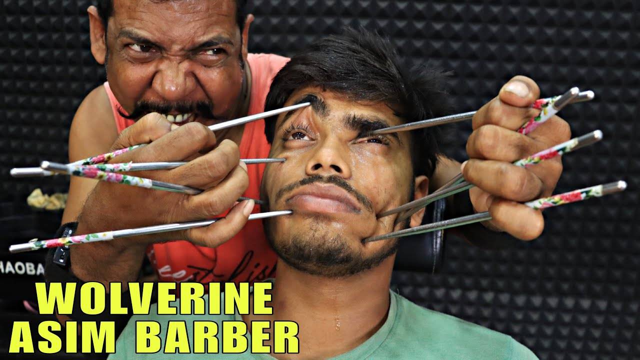 Wolverine Therapy by Asim Barber ｜ Head Massage & Neck Cracking ｜ Spine Cracking ｜ Body Massage ASMR смотреть онлайн