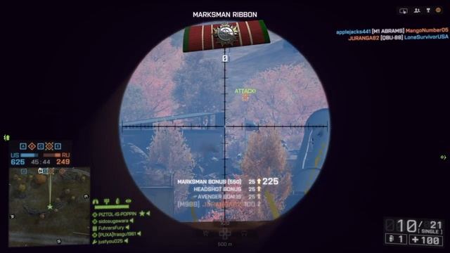 Battlefield 4™ 550m Headshot * M98B Bolt-Action Sniper Rifle смотреть онлайн
