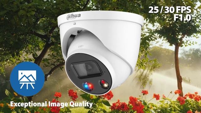 ESW Dahua TiOC 2 0 Smart Dual Illumination Active Deterrence Fixed-focal Eyeball WizSense Cameras смотреть онлайн