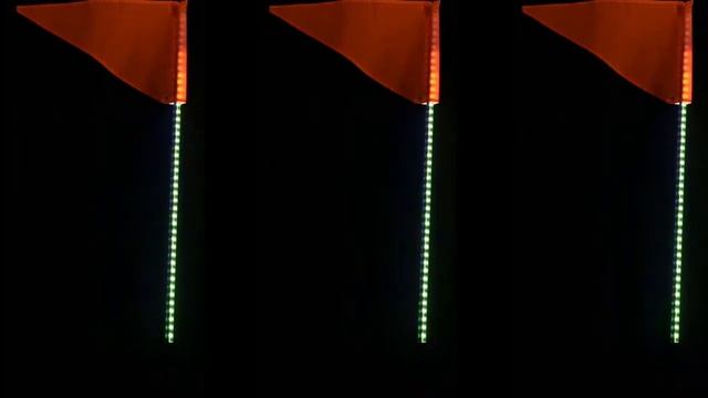 RGB Lighted Antenna— 360 Degree Spiral —LED Flag Pole Whips With APP Bluetooth Control смотреть онлайн