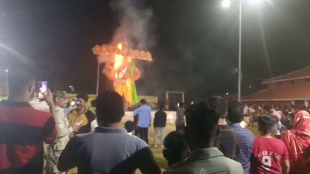 रावण दहन || Ravan Dahan 2021 || खैरागढ़ का रावण दहन देवरत राजा द्वारा || फते मैदान में.Live смотреть онлайн
