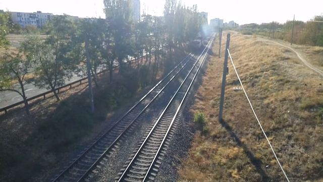 2ТЭ10М-2605 следует резервом по перегону Тирасполь - Новосавицкая смотреть онлайн