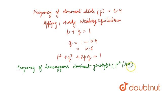 A gene locus has two alleles A, a. If the frequency of dominant allele A is 0.4, then смотреть онлайн