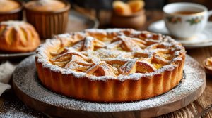 Очень вкусный, нежный сладкий пирог к чаю. Все смешал и в духовку.