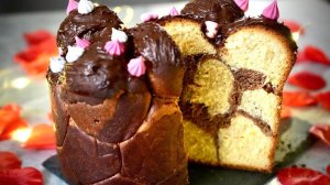 Необычный ПАСХАЛЬНЫЙ кулич! МРАМОРНЫЙ, Влажный, Двухцветный! Рецепт КУЛИЧА на Пасху 2025