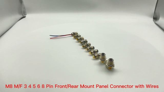Female M8 Cable Connector Panel PCB Contacts Shielded смотреть онлайн