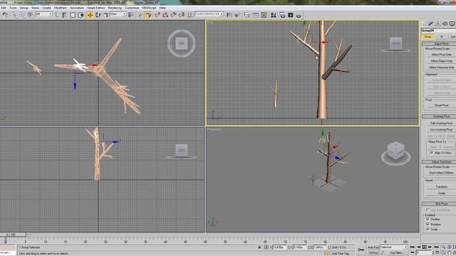 Modeling a tree in 3D max part 1 смотреть онлайн