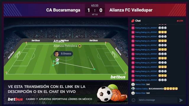 Fútbol En Vivo Gratis | Bucaramanga vs Alianza FC Valledupar | Primera A, Apertura смотреть онлайн