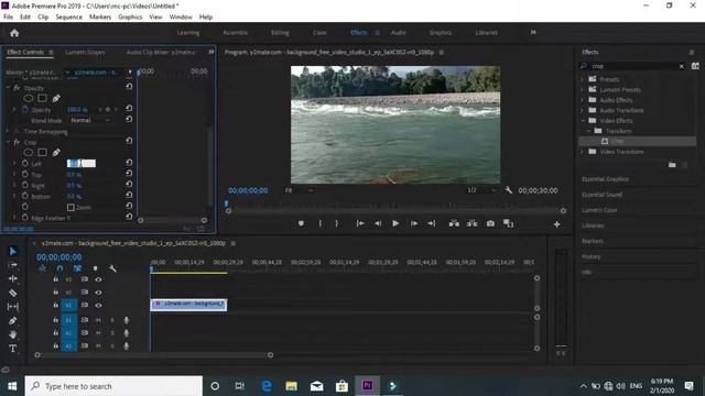 របៀបCrop Video ក្នុង Adobe premiere Pro /Khmer Test official смотреть онлайн