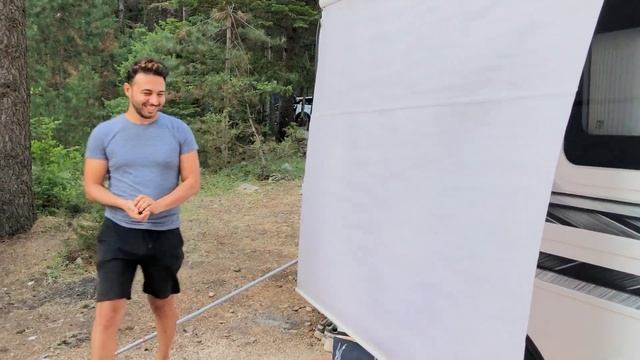 Karavanla Kampta Açık Hava Sineması Yaptık - NK Güneş Karavan Kampı смотреть онлайн