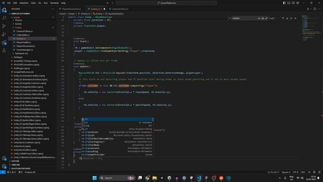 Unity 2D Platformer | How to Make Red Ball #2 Player Movement, Enemy Movement and Camera follow смотреть онлайн