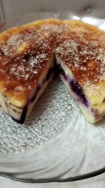 Сегодня немного кулинарии. Черничный пирог творожный и кутя в Сочельник! С Рождеством!