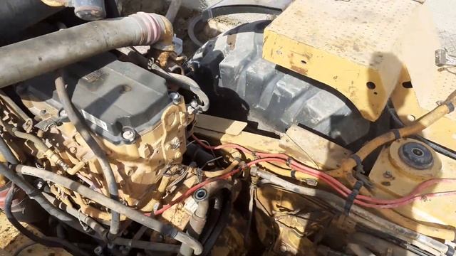 How to remove CAT 966H wheel loder Transmission. смотреть онлайн