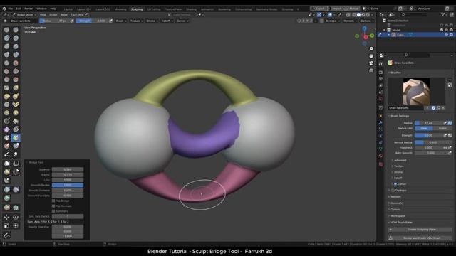 Sculpt Bridge Tool (free) - Blender смотреть онлайн