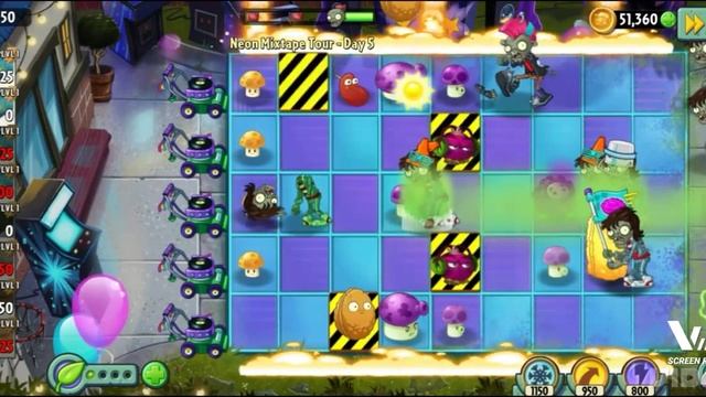 neon mixtape tour-day 5(plants vs zombies gameplay)@jpb0330 смотреть онлайн