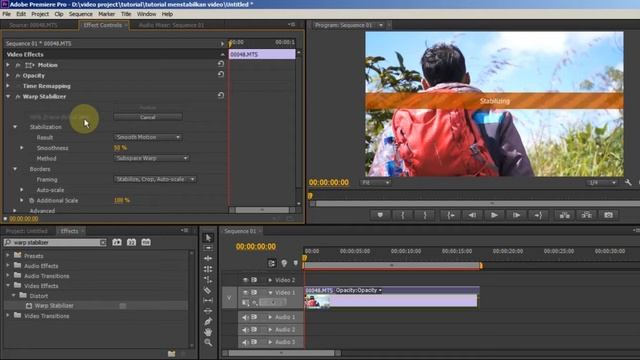 Tutorial - Menstabilkan Video Di Adobe Premiere Pro Cs 6