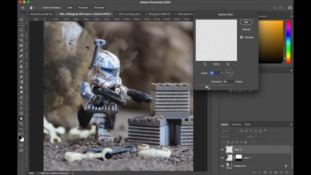 LEGO STAR WARS PHOTOSHOP TUTORIAL - How to add action effects to your shots смотреть онлайн