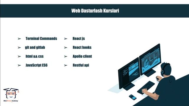 3 Oylik Web Dasturlash Kurslari Haqida.