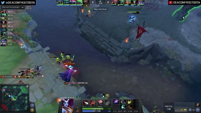 Dendi Queen of Pain vs Death Prophet ► New Patch ► Dota 2 [7.00] смотреть онлайн