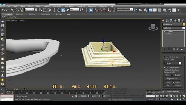 #3DDesigner Sweep and Bevel profile use in 3ds max tutorial part 12 #3DDesigner смотреть онлайн