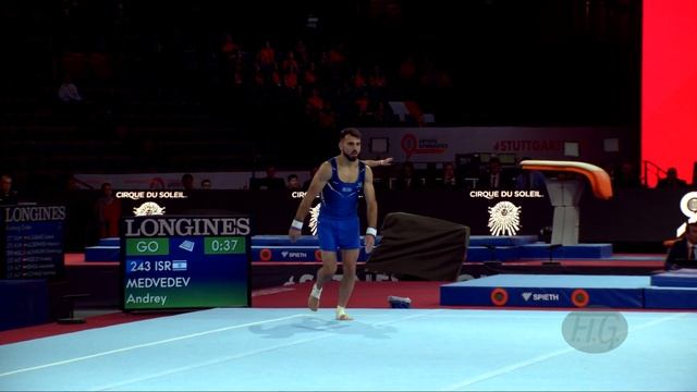 MEDVEDEV Andrey (ISR) - 2019 Artistic Worlds, Stuttgart (GER) - Qualifications Floor Exercise смотреть онлайн