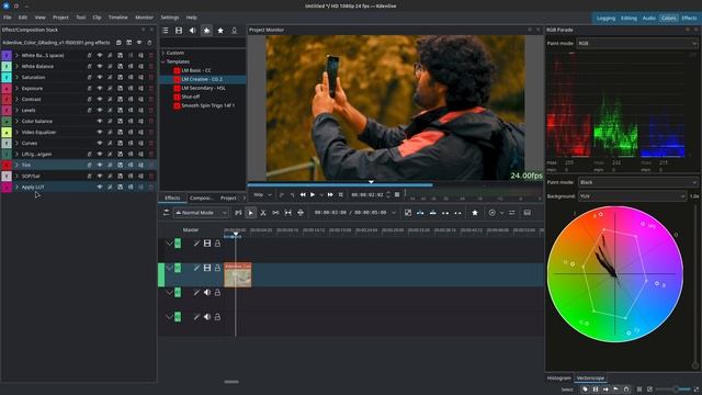 Color Correction & Grading - Kdenlive Effects Tutorial смотреть онлайн