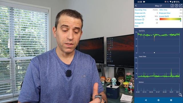 Wellue O2Ring Wearable Heart Rate And Oxygen Monitor
