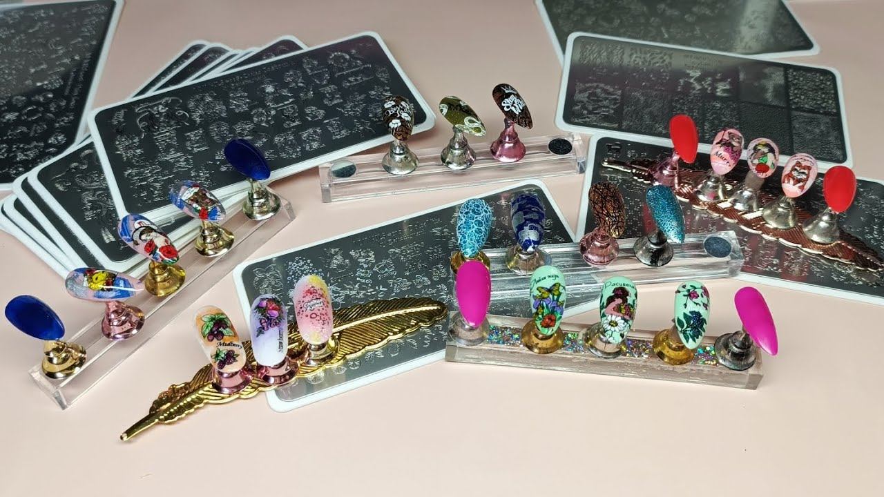 Дизайны с пластинами от My Nails by @anette_mani и Магазина XMQ с AliExpress. 2 часть смотреть онлайн