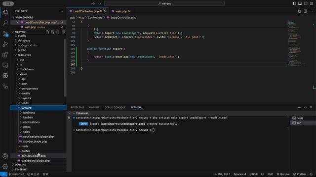 43 - CRM Laravel 11, Export data смотреть онлайн