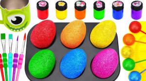 Вкусное видео, Как приготовить радужные леденцы с блестками в больших волшебных шариках M&M's Slime