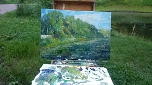 Картина маслом в Сокольниках! Москва!