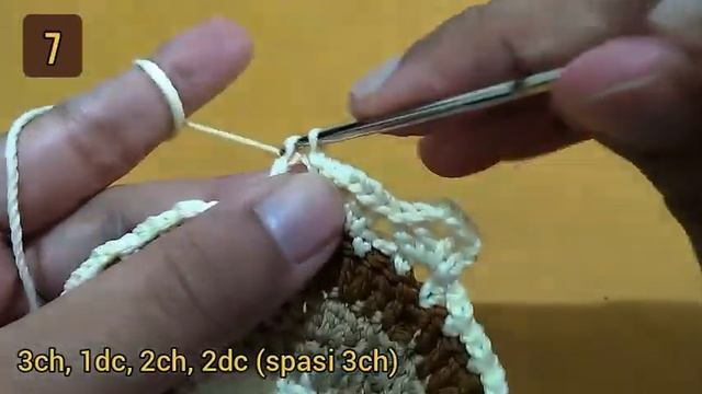 39cm Membuat Taplak Meja Rajut motif mandala tiga warna - Doily Crochet смотреть онлайн