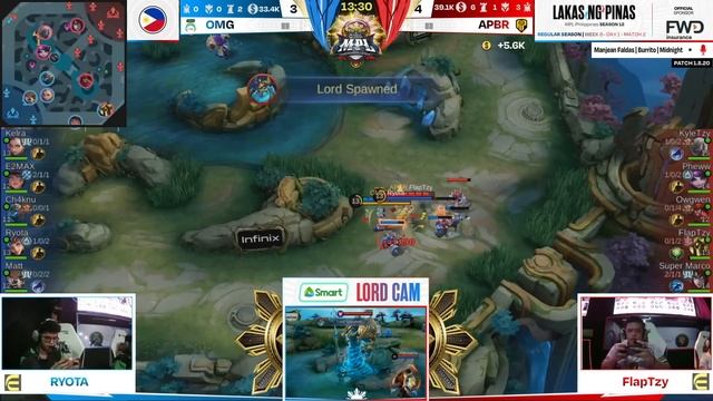 MPL PH S12 - W6D1 - OMG vs APBR - GAME 1 смотреть онлайн