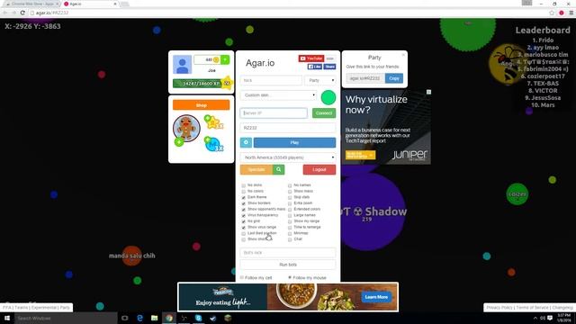 HOW TO GET HACKS / MODS IN AGAR.IO TO GET BOTS AND MASS FAST! смотреть онлайн
