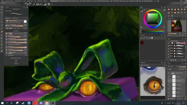 Спидпейнт/Speedpaint "Подарок" смотреть онлайн