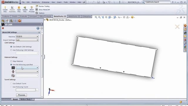 MetaWorks-SW Part5: Batch Process (Translate SolidWorks Part and Assembly files to MetaCAM Drawing) смотреть онлайн