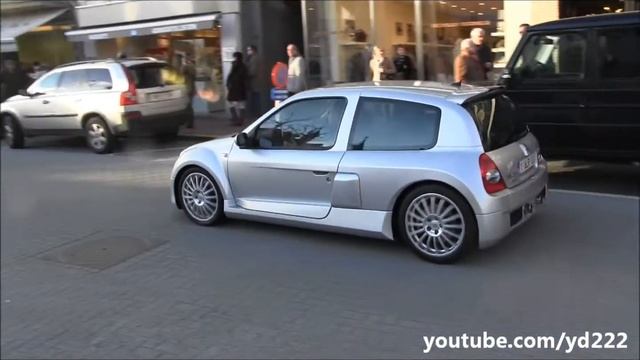 GranTurismo, F430, 360, SLS AMG, R8, Clio V6 at Knokke-Heist ! 1080p HD смотреть онлайн