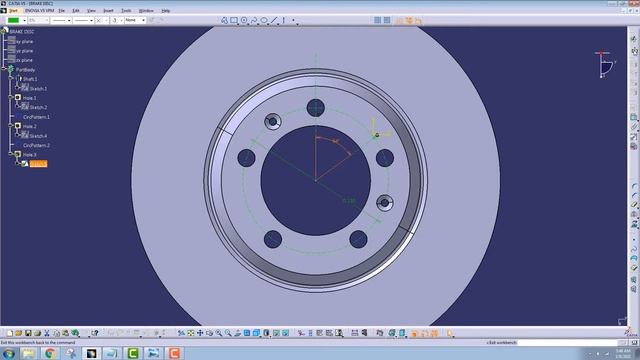 CATIA V5 Tutorial #14 | Vented Brake Rotor | Advanced смотреть онлайн