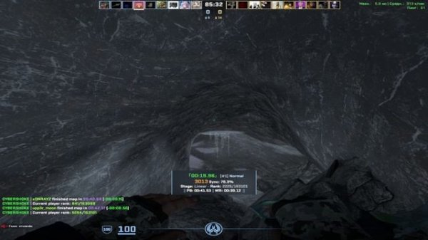 Прохождение SURF карты "surf_boreas" на CYBERSHOKE (UPDATE)