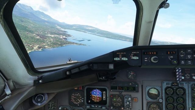 MD-82 at Tivat Montenegro - Flight simulator смотреть онлайн