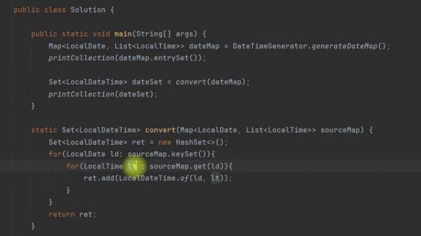 LocalDateTime Map Set convert #Java