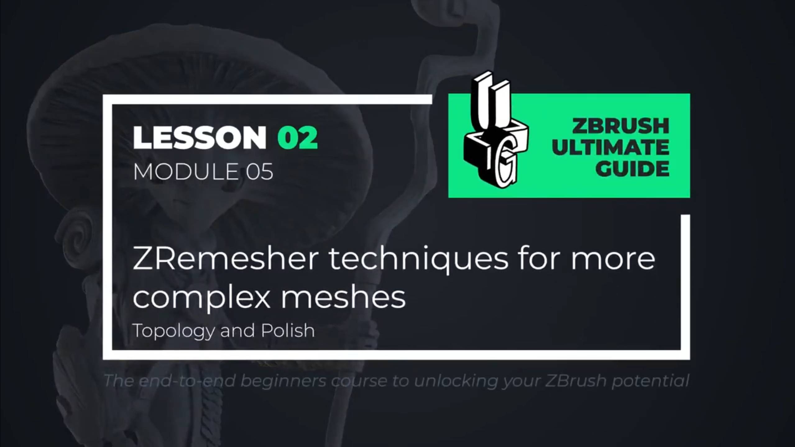 5-2 ZRemesher for complex objects смотреть онлайн