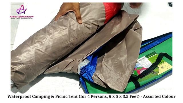 Waterproof Camping & Picnic Tent (for 4 Persons, 6 x 5 x 3.5 Feet) - Assorted Colour смотреть онлайн