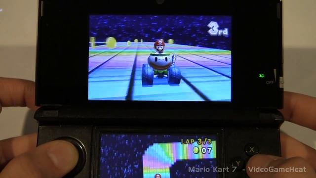 Mario Kart 7 3DS / Online: Piranha Plant Slide, Rainbow Road, Rosalina's Ice World, Mario Circuit 2 смотреть онлайн
