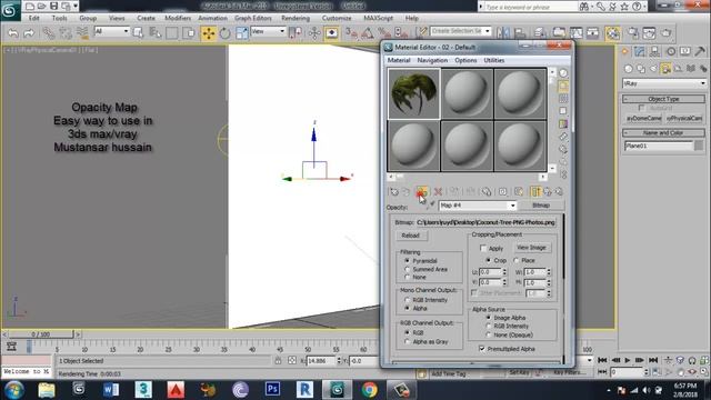 Opacity Map easy way to use in 3ds max/vray смотреть онлайн